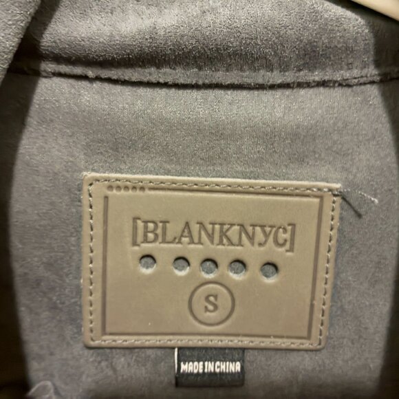 BlankNYC Suede Grey Moto Jacket - Picture 5 of 5